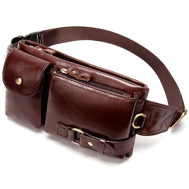 cowhide fanny pack
