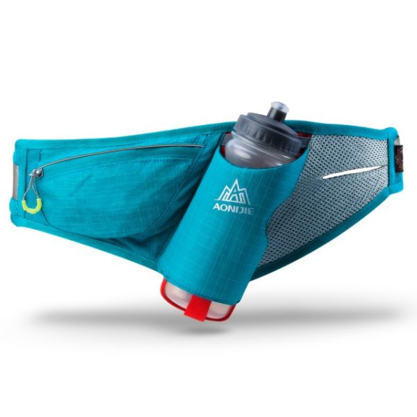 AONIJIE E849 Marathon Jogging Cycling Running Hydration Belt Waist Bag Pouch Fanny Pack Phone Holder For 600ml Water Bottle|Running Bags| - Blue WithBottle 10